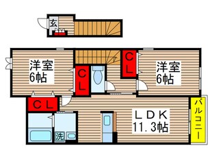 フォーサンズⅡの物件間取画像